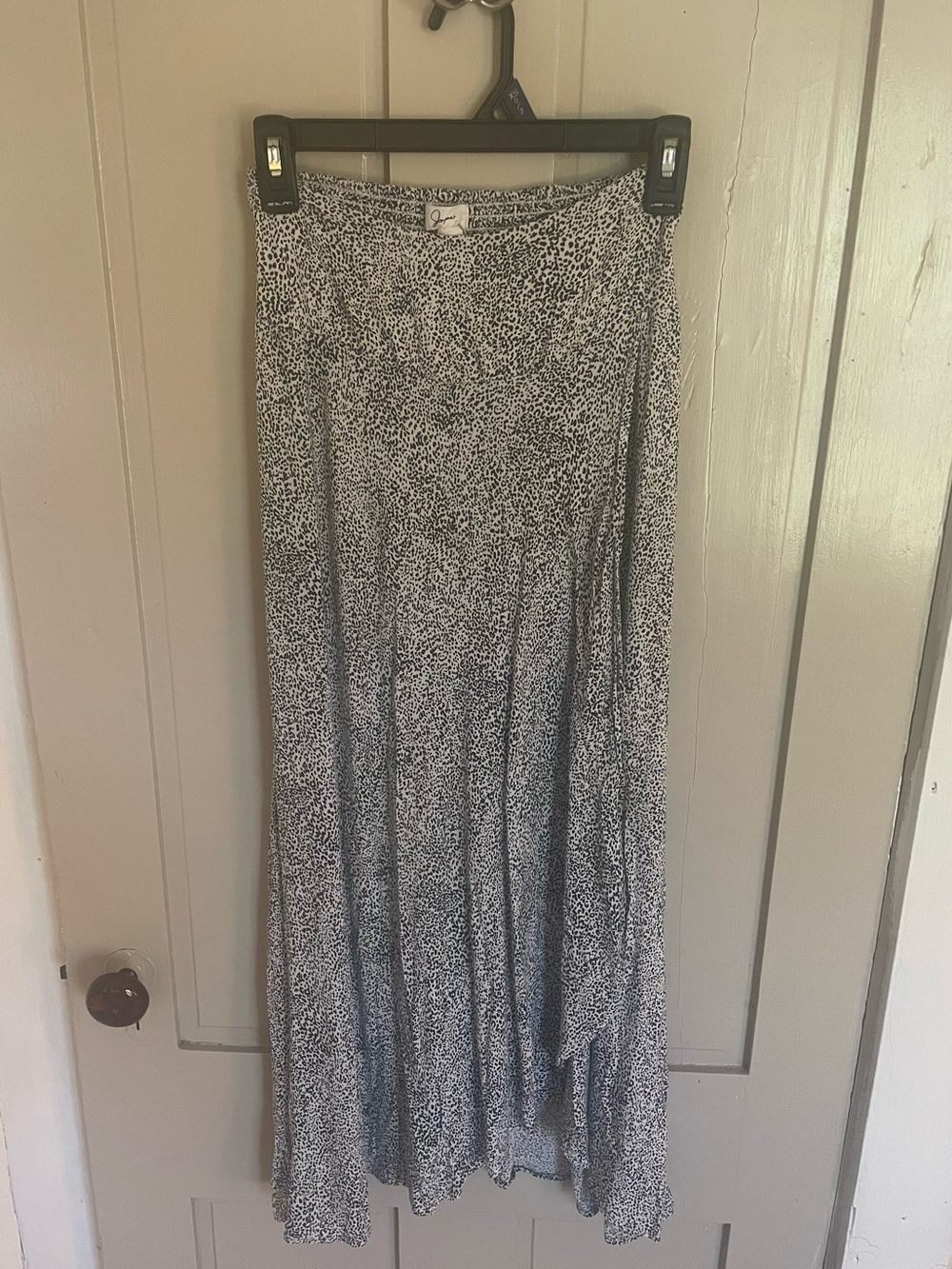 Japna A-Line Maxi Skirt Brown and Beige Leopard Print Whimsy Fairy Flowy Light - Picture 6 of 13